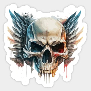 Skull Wild Life Painting Dark Character Spirit Sticker